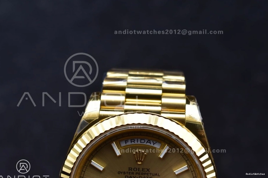 YG QuickDry on Weight) 661 1:1 Day VR3255 Edition 228238 President Gold (Gain Dial Bracelet Date Best THBF 40 0421